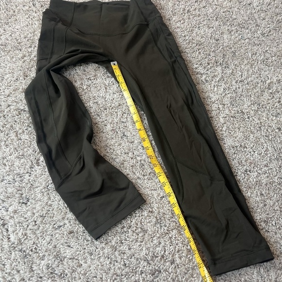 Lululemon Athletica High Rise All The Right Places Crop II 23” Sz 6 Dark Olive - Picture 11 of 14